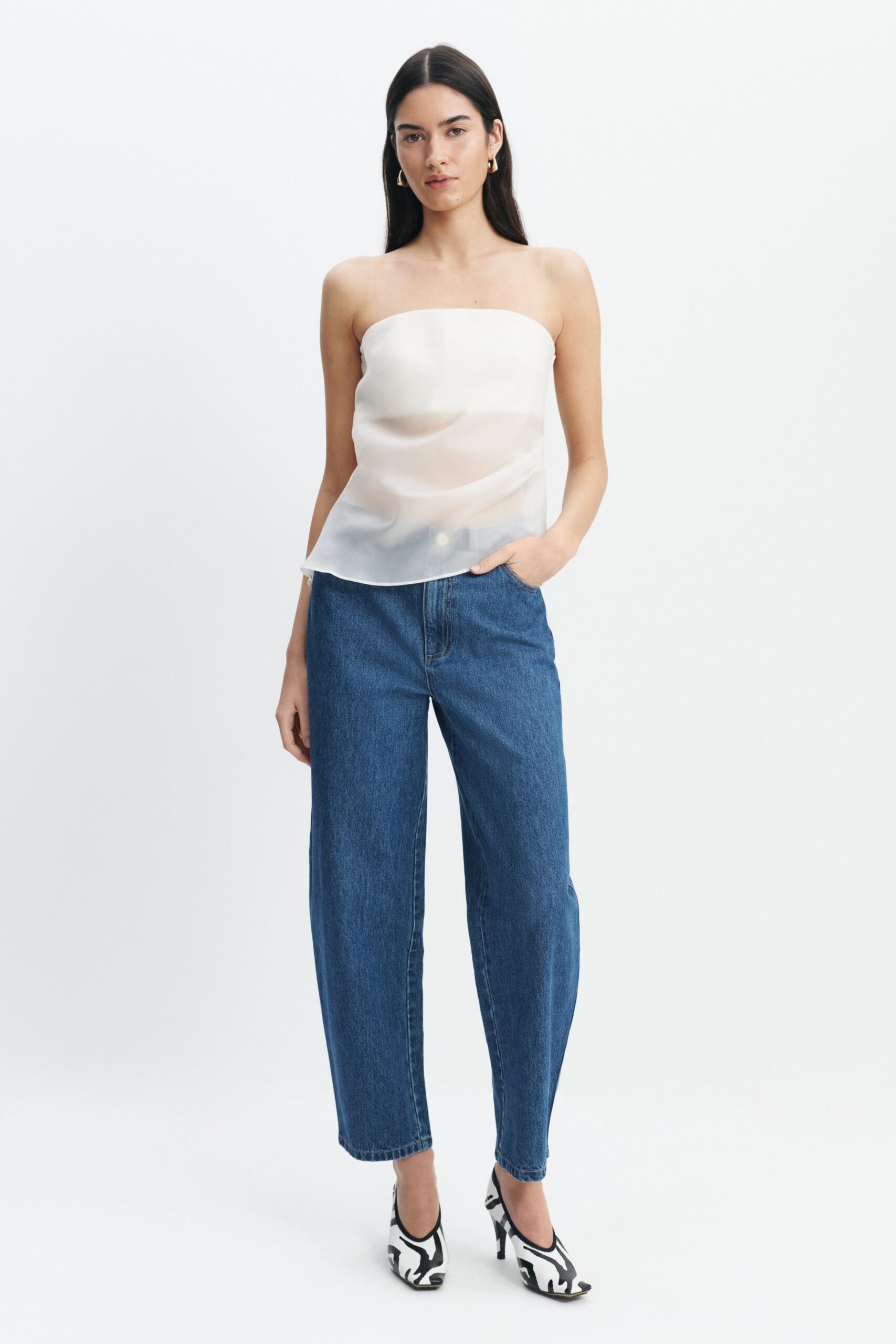 Aje Tully Bubble Crop Jean - Image 1
