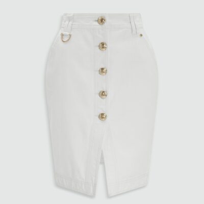 Aje Leni Denim Pencil Skirt - Image 2