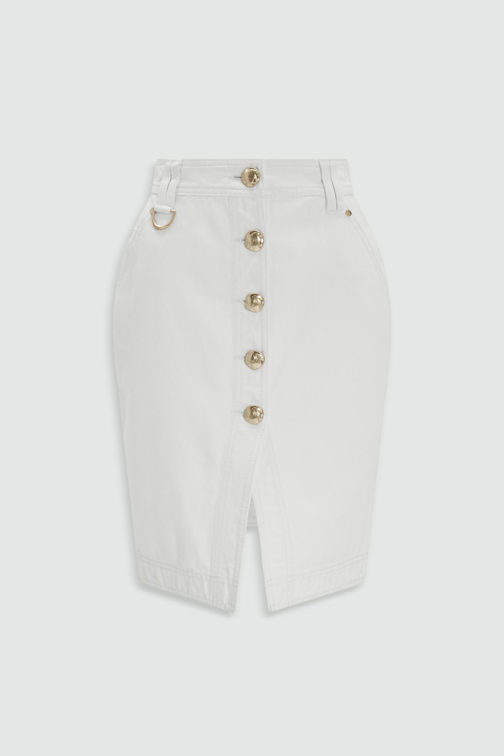 MNAJE060926190235010_2 Aje Leni Denim Pencil Skirt - Image 2