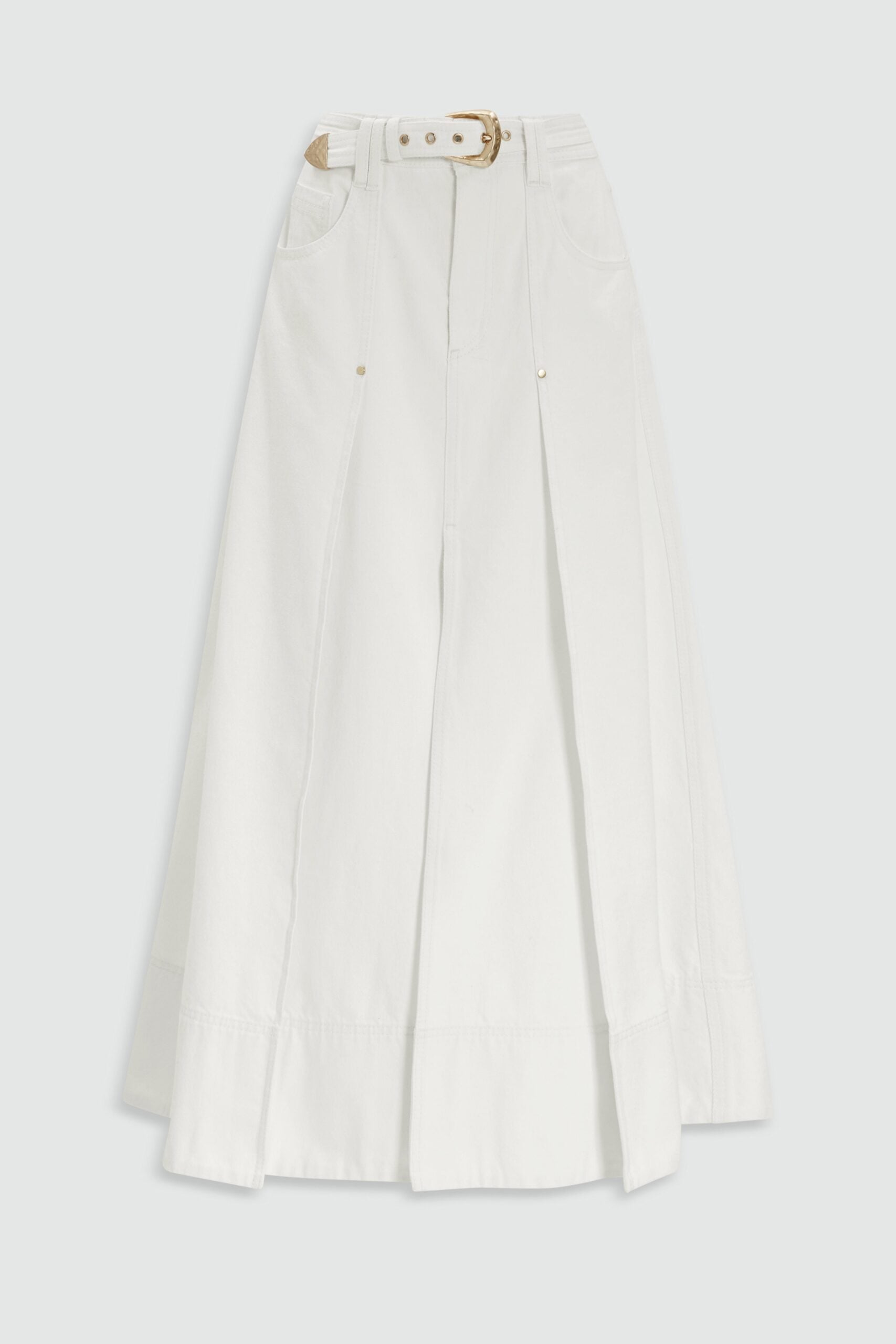 MNAJE060926190235011_2 Aje Leni Denim Midi Skirt - Image 2