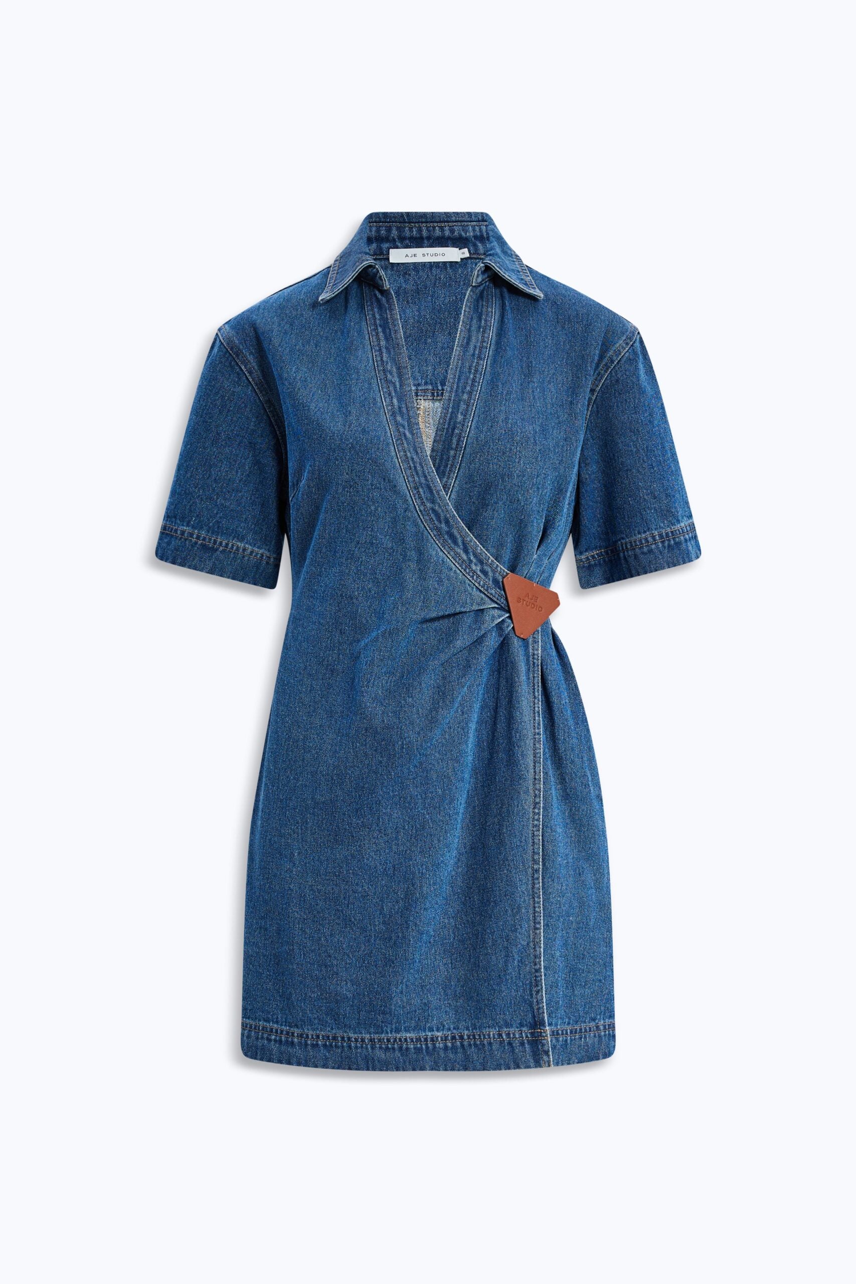 MNAJE060926190235012_2 Aje Kendall Wrap Mini Dress - Image 2