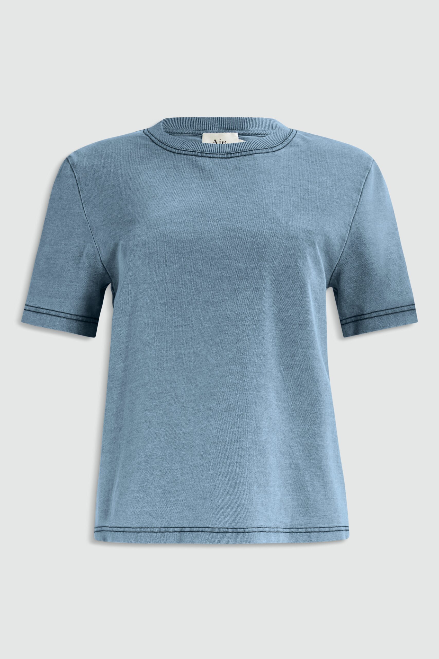 MNAJE060926190235017_2 Aje Jono Denim Wash Tee - Image 2
