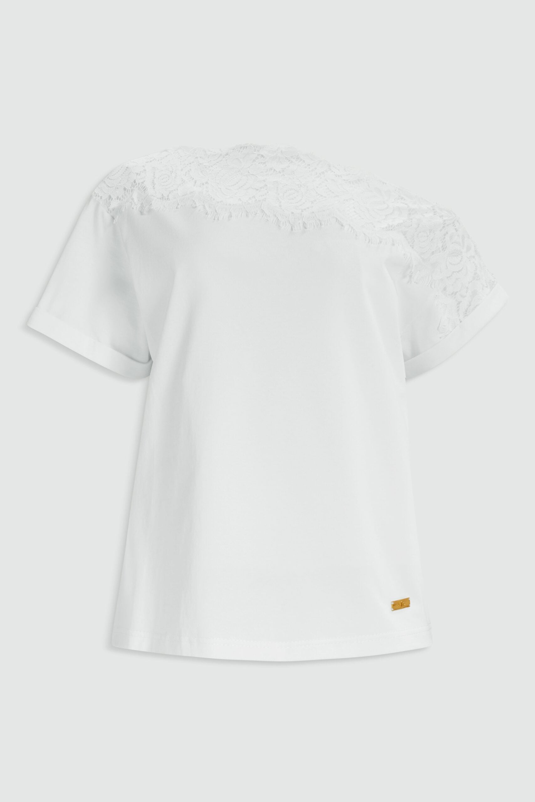 MNAJE060926190235018_2 Aje Ivana Lace Neck Tee - Image 2