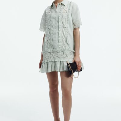 Aje Ellara Mini Shirt Dress - Image 1