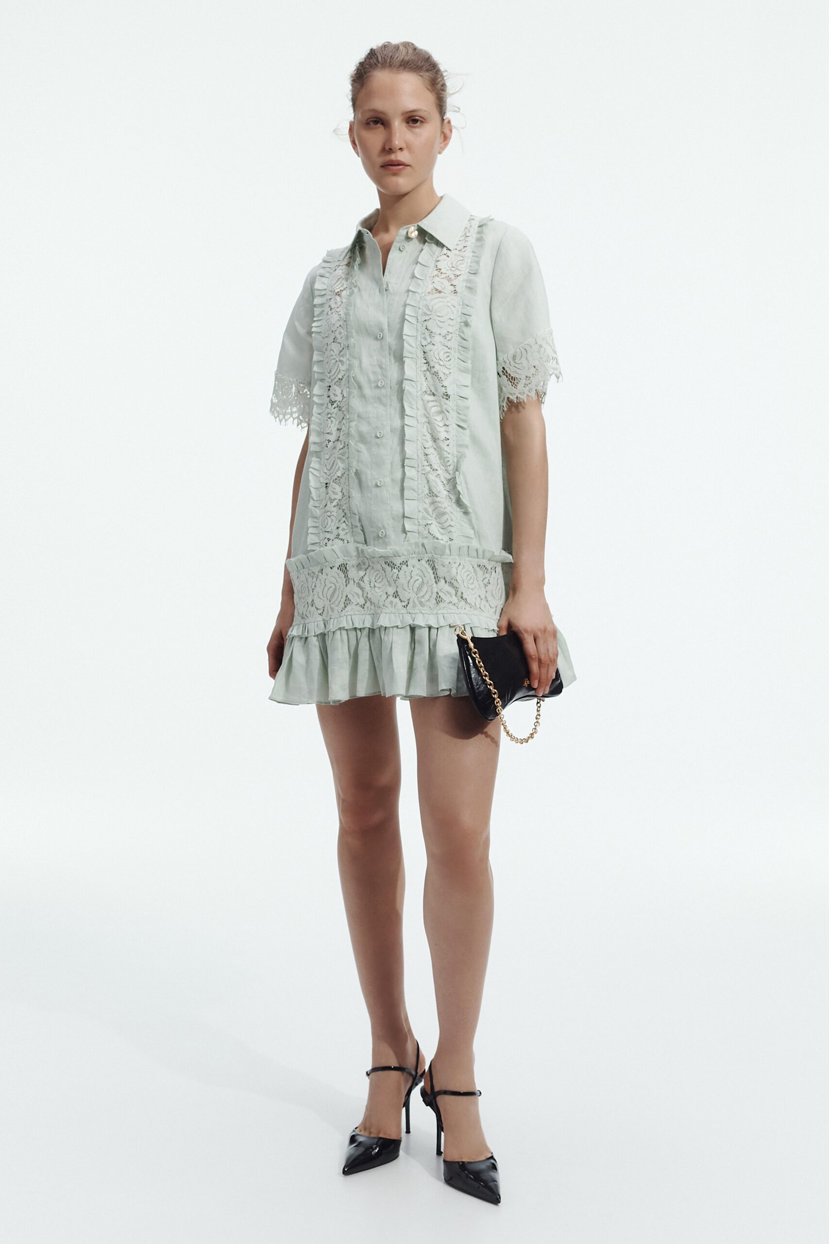 Aje Ellara Mini Shirt Dress - Image 1
