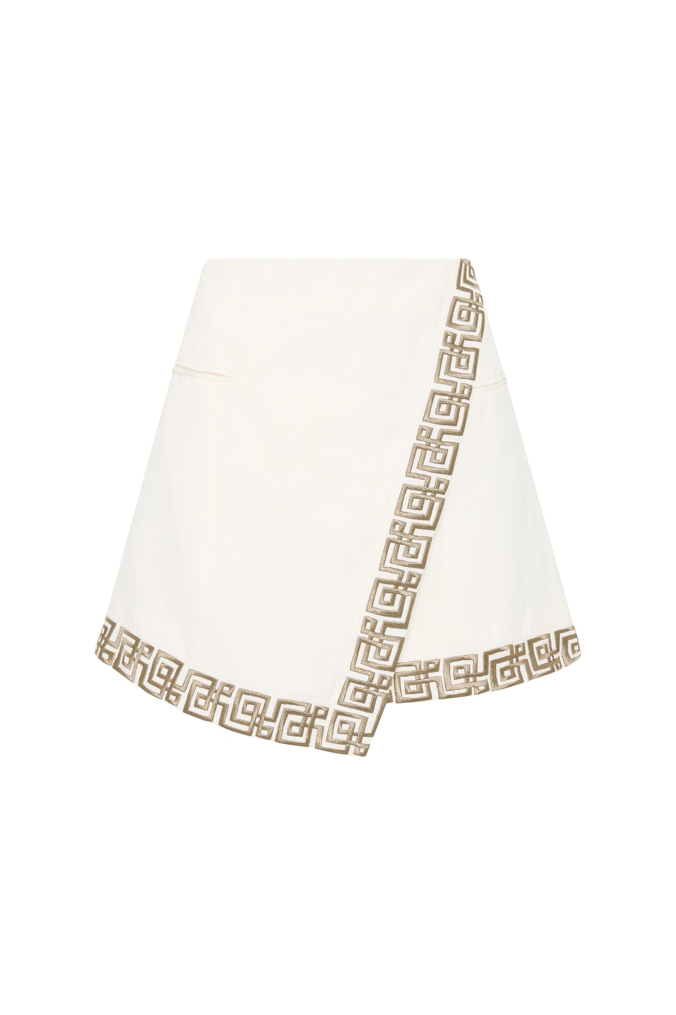 MNAJE060926190235031_2 Aje Voyager Embroidered Mini Skirt - Image 2