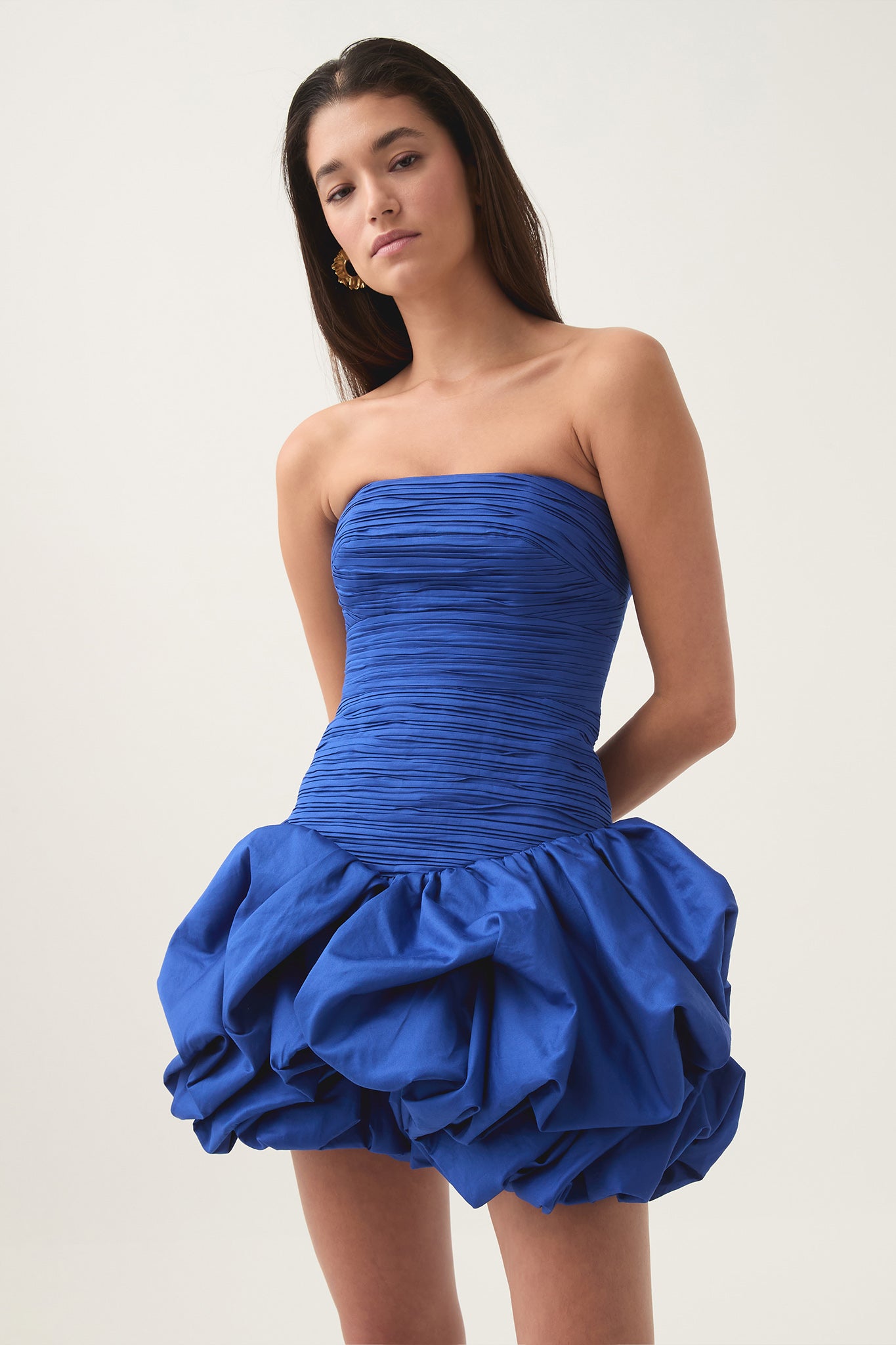 Aje Violette Bubble Hem Mini Dress - Image 1