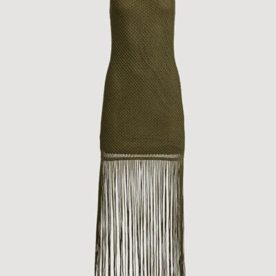 Aje Velra Fringe Knit Dress - Image 2