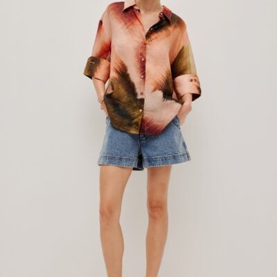 Aje Tully Denim Short - Image 1