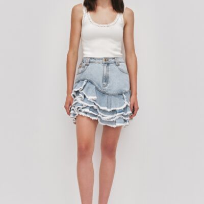 Aje Tia Ruffle Mini Skirt - Image 1