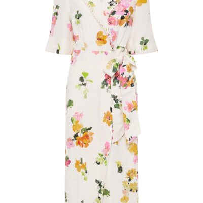 Aje Tabitha Wrap Front Midi Dress - Image 2