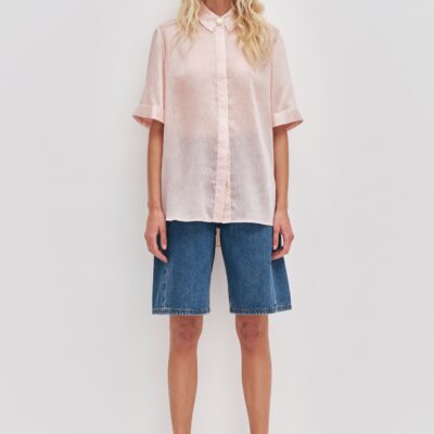 Aje Stevie Denim Barrel Shorts - Image 2