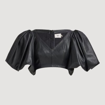 Aje Spoken Puff Sleeve Crop Top - Image 2