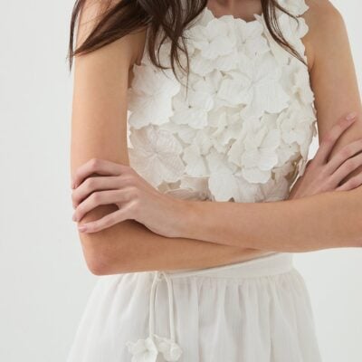 Aje Splendour Flower Shell Top - Image 1