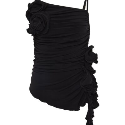 Aje Serene Asymmetric Gathered Top - Image 2