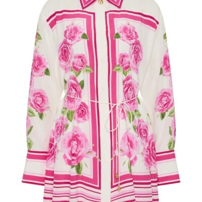 Aje Secret Border Silk Mini Dress - Image 2