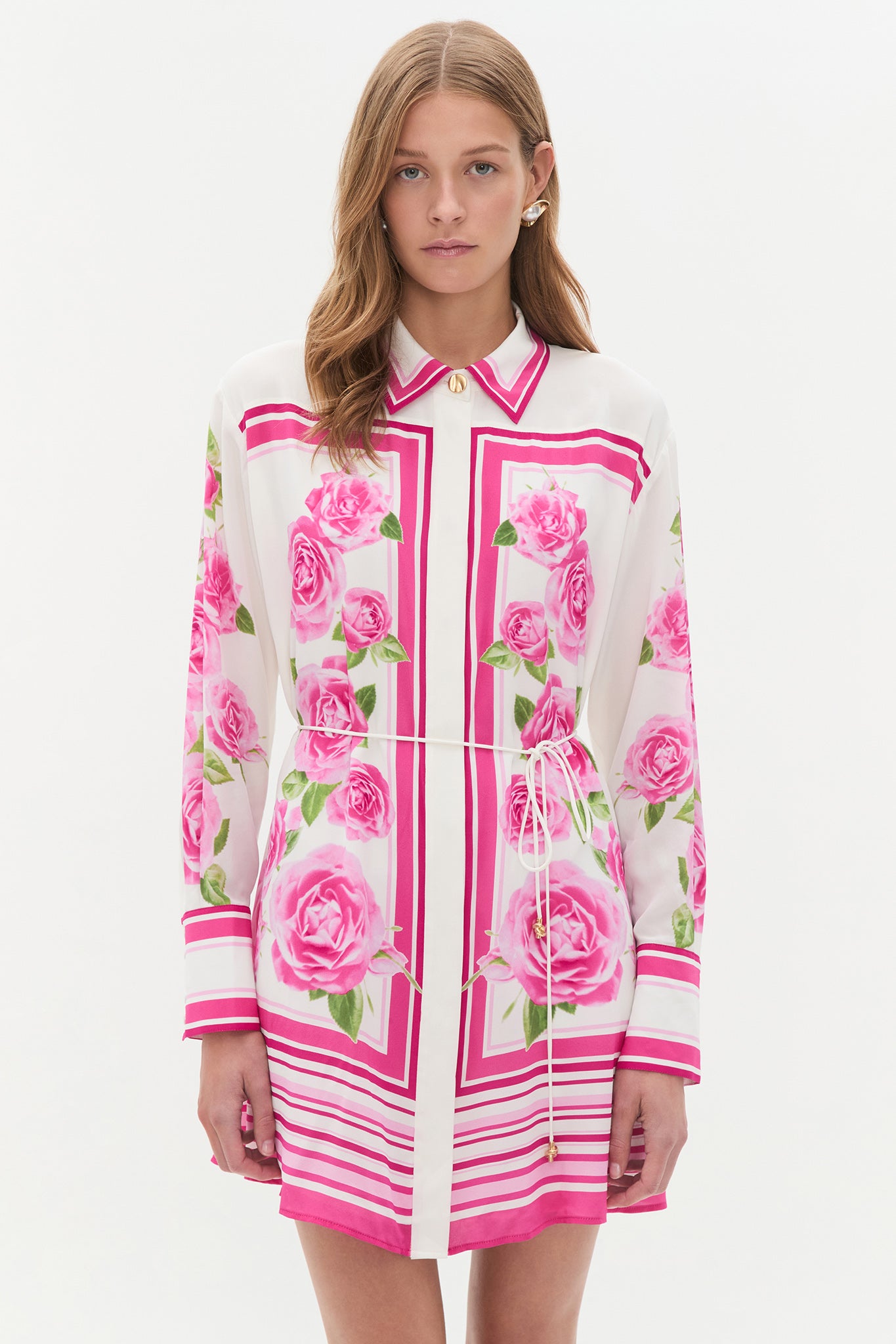 Aje Secret Border Silk Mini Dress - Image 3