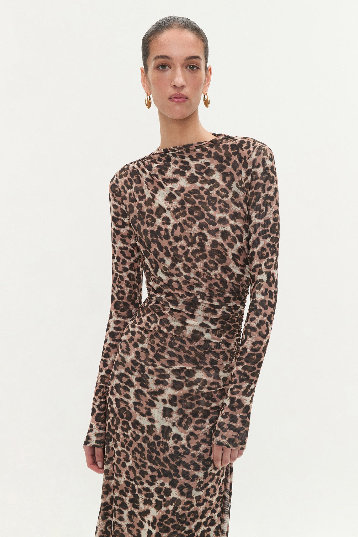 MNAJE060926190235169_3 Aje Saturn Mesh Maxi Dress - Image 3