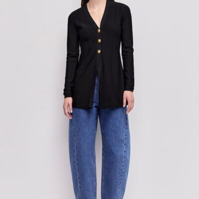 Aje Sara Longline Cardigan - Image 1