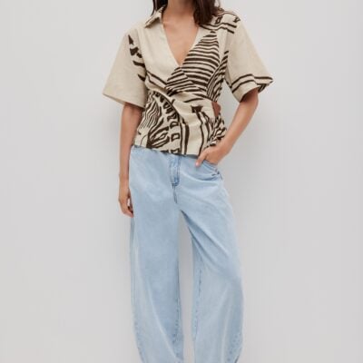 Aje Sable Wrap Shirt - Image 1