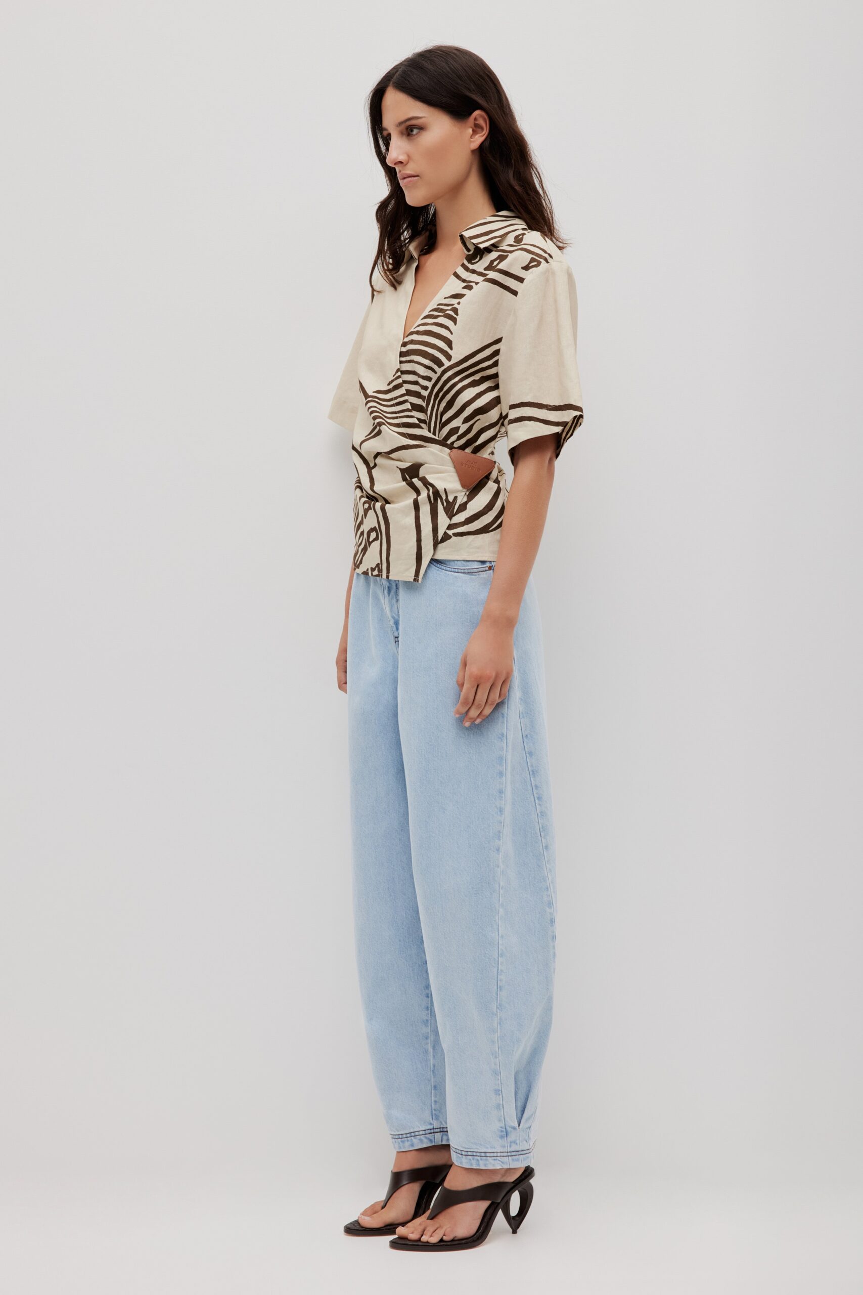 MNAJE060926190235184_3 Aje Sable Wrap Shirt - Image 3