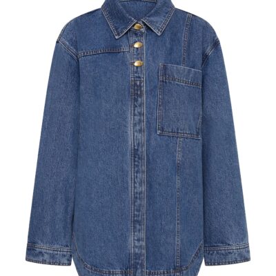 Aje Rylan Long Sleeve Denim Shirt - Image 2