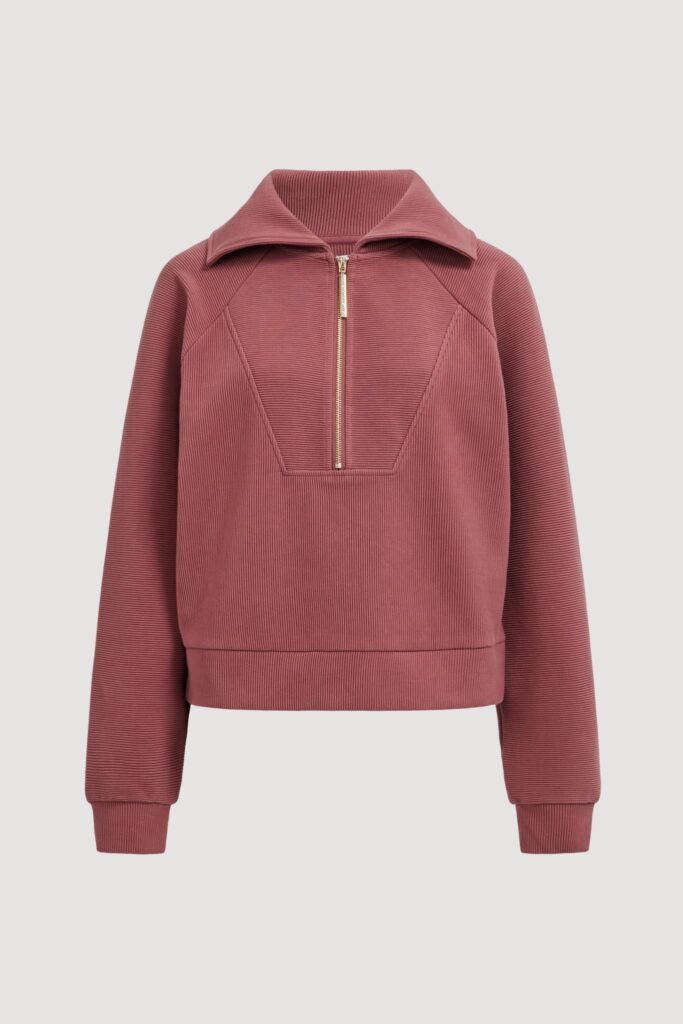 Aje Rib 1/4 Zip Jumper - Image 2