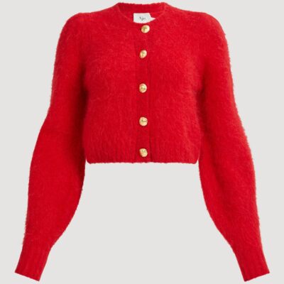 Aje Renee Fluffy Cardigan - Image 2