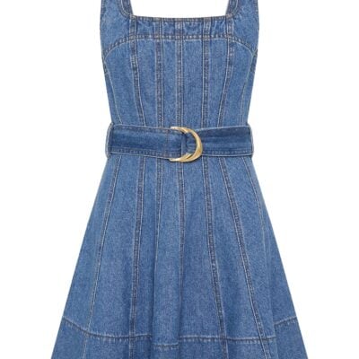 Aje Rainer Denim Mini Dress - Image 2