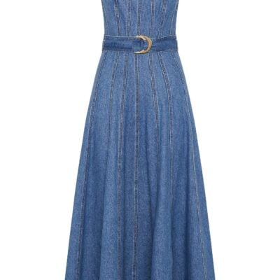 Aje Rainer Denim Midi Dress - Image 2