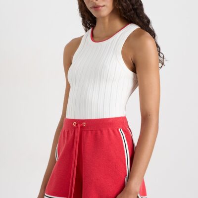 Aje Racer Split Knit Top 107 - Image 1