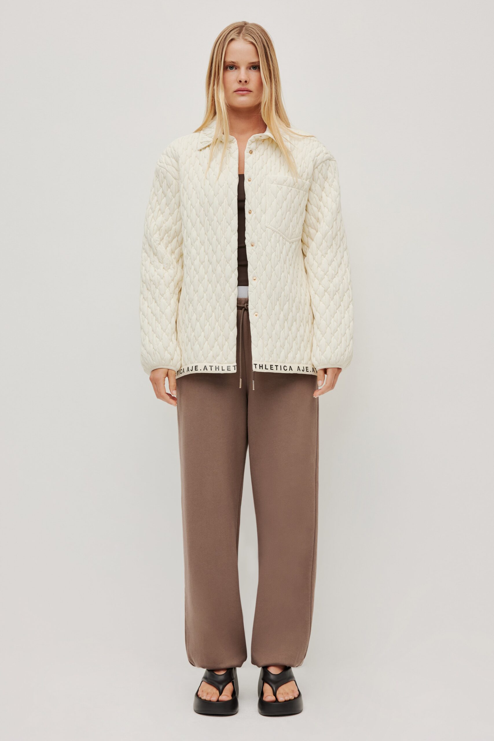 Aje Quilted Logotape Shirt 408 - Image 1