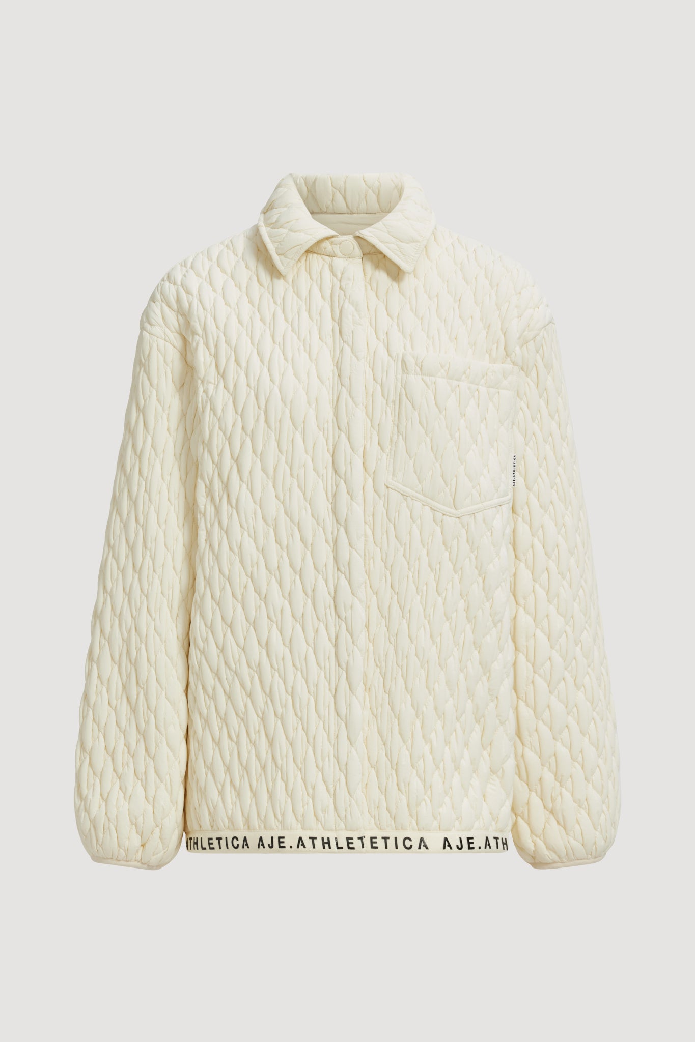 MNAJE060926190235244_2 Aje Quilted Logotape Shirt 408 - Image 2