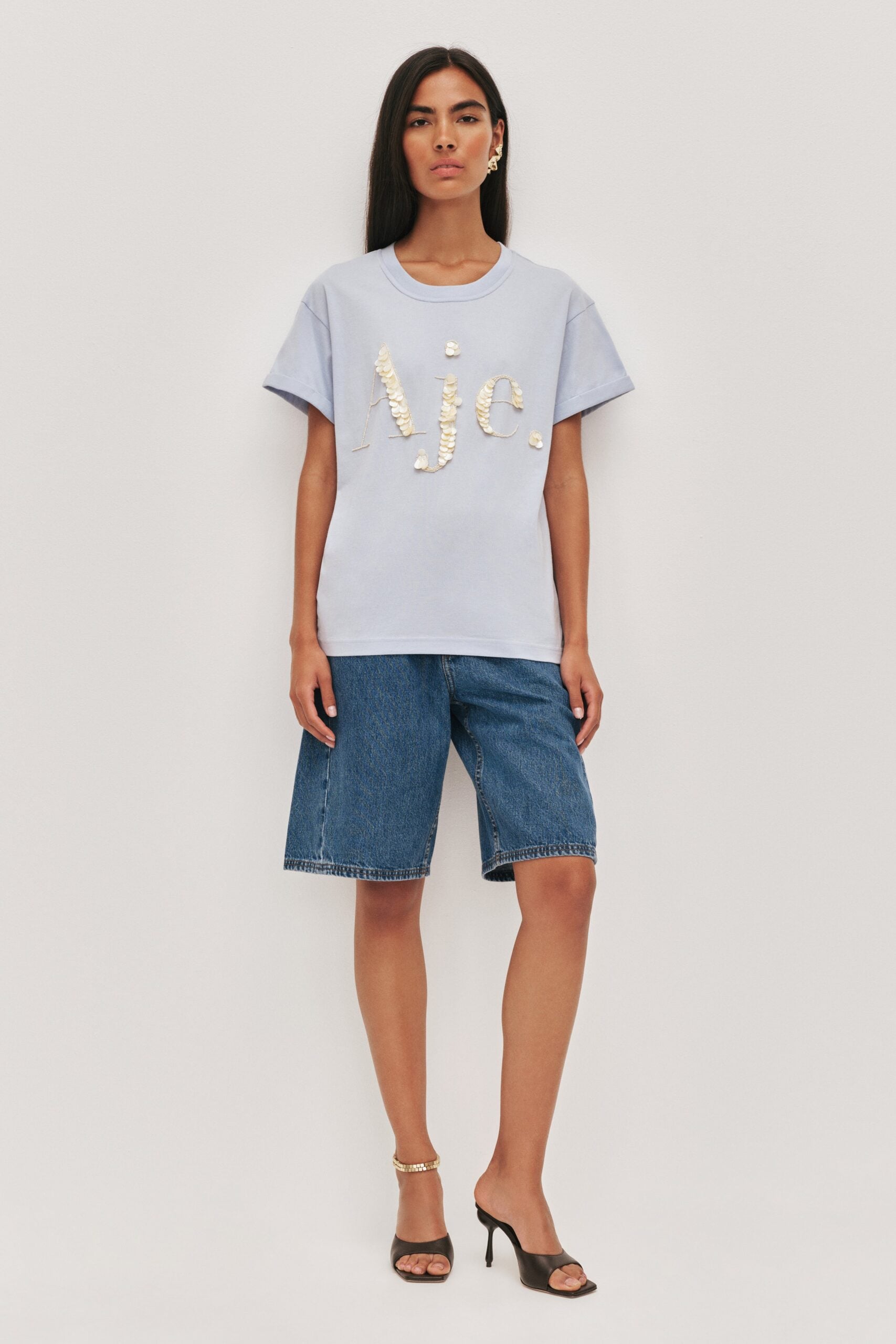 Aje Pippa Pearl Logo Tee - Image 1