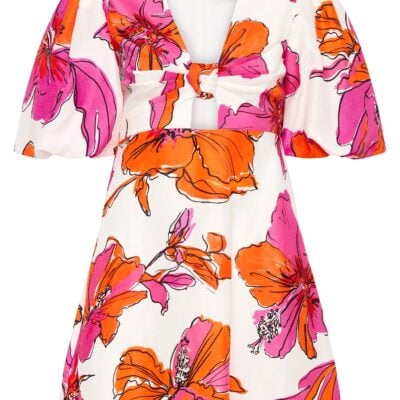 Aje Overflow Knotted Mini Dress - Image 2