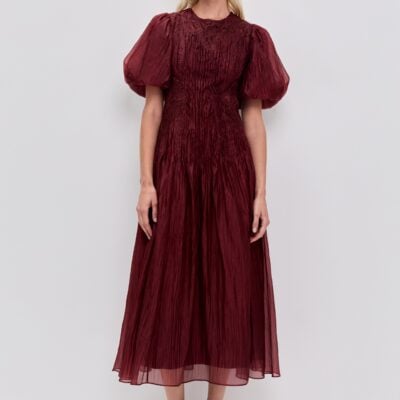 Aje Ophelia Lace Midi Dress - Image 1