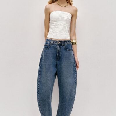 Aje Novie Horseshoe Crop Jean - Image 1