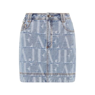 Aje Nostalgia Denim Mini Skirt - Image 2
