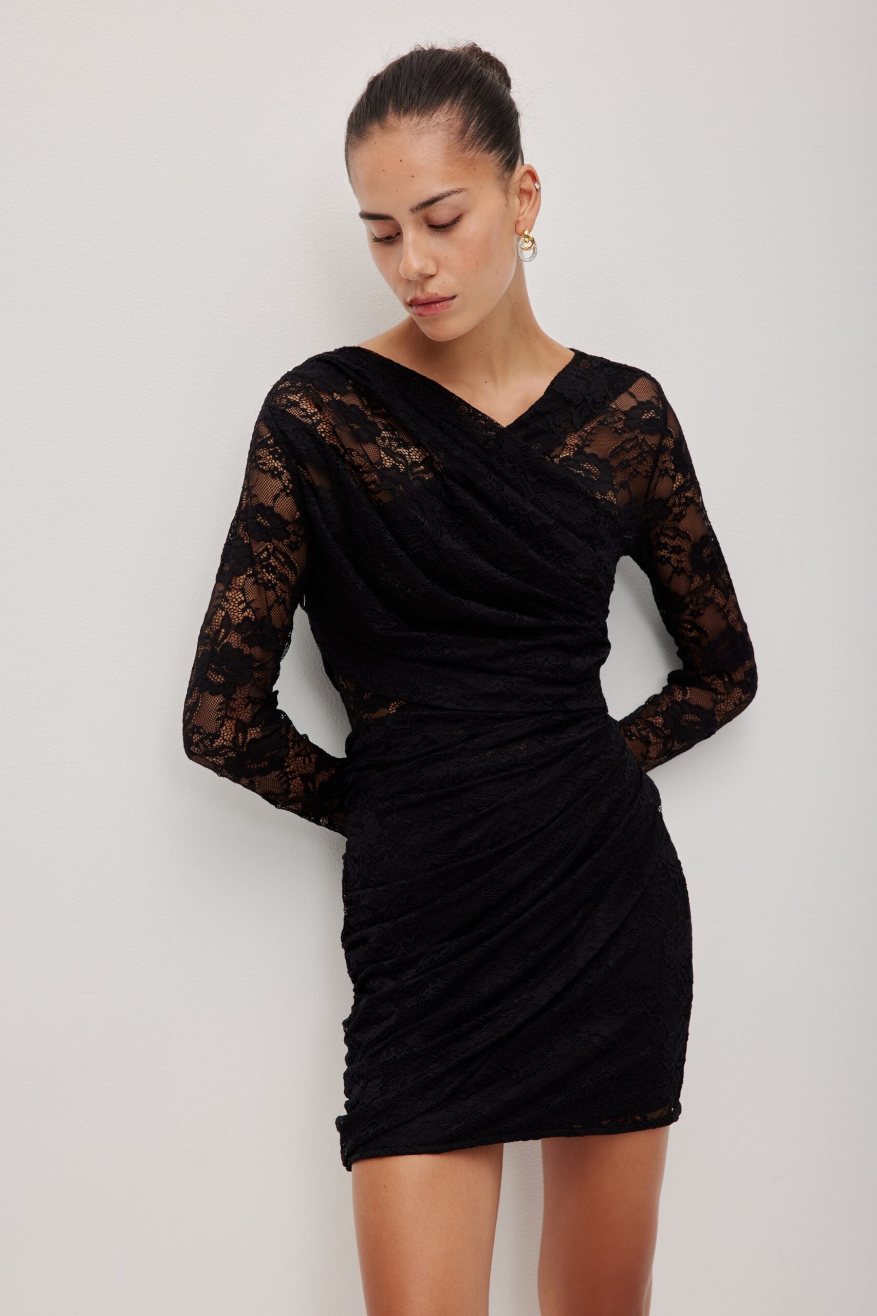 MNAJE060926190235319_3 Aje Nerida Lace Mini Dress - Image 3