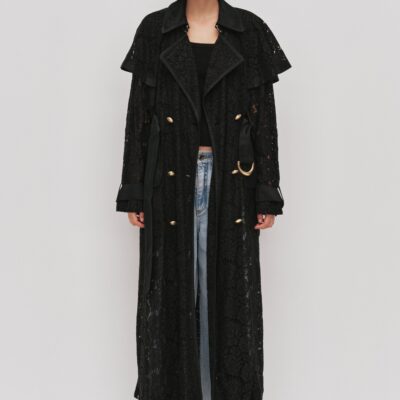 Aje Mystic Lace Trench - Image 1