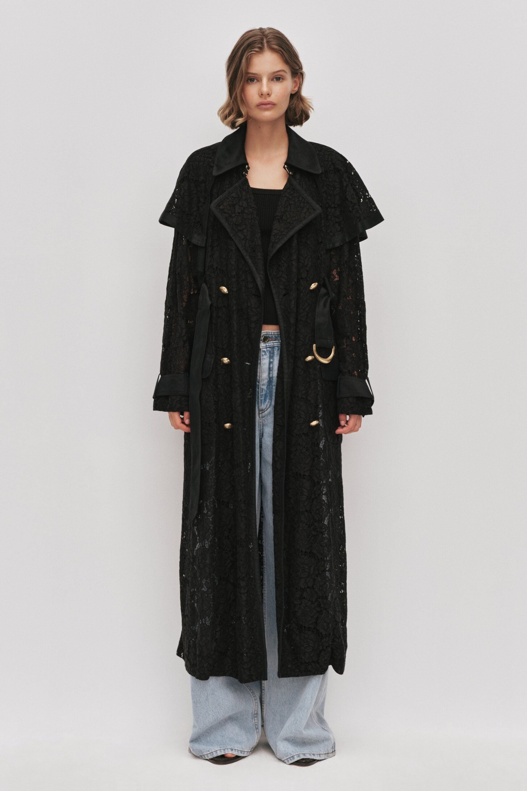 Aje Mystic Lace Trench - Image 1