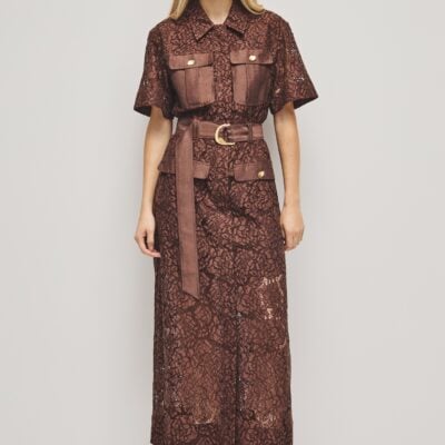 Aje Mystic Lace Shirt Dress - Image 1