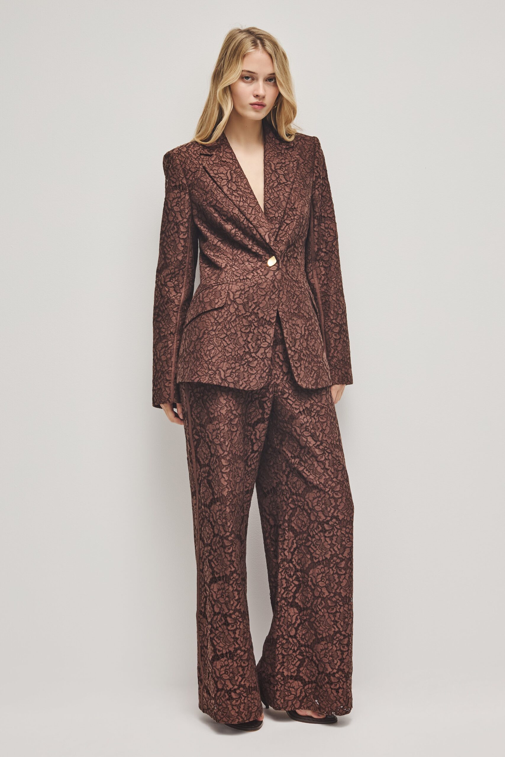 MNAJE060926190235330_3 Aje Mystic Lace Blazer - Image 3