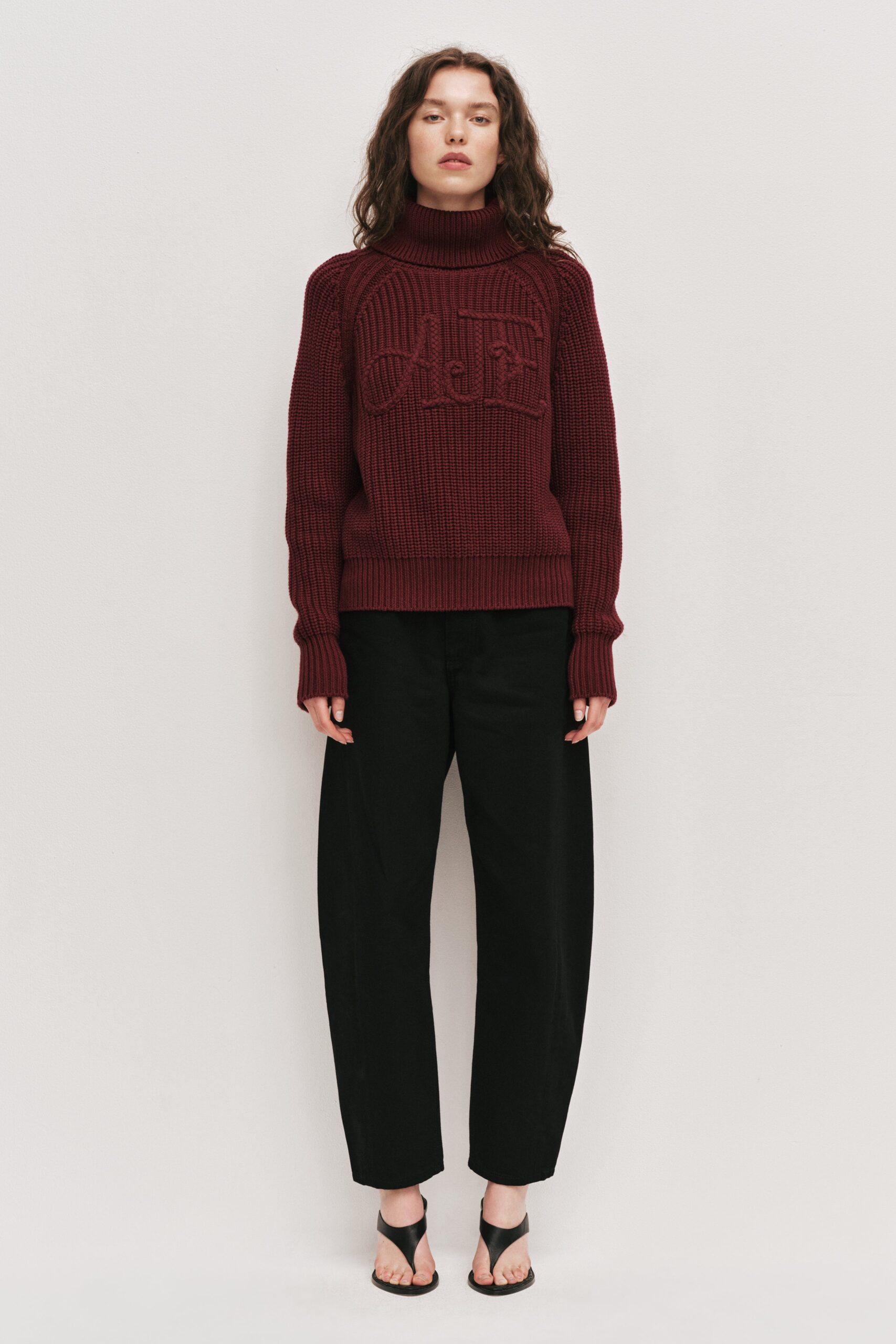 Aje Mea Logo Funnel Neck Jumper - Image 1