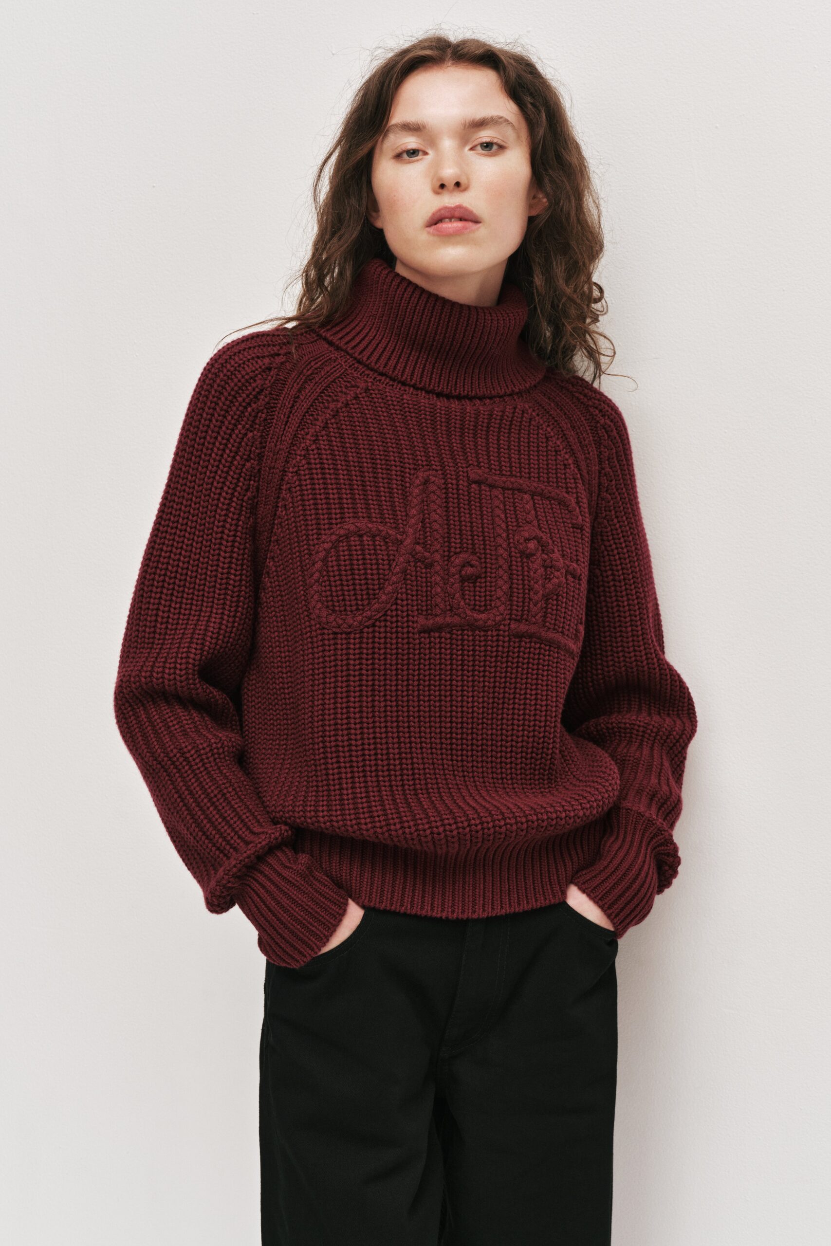 MNAJE060926190235378_3 Aje Mea Logo Funnel Neck Jumper - Image 3