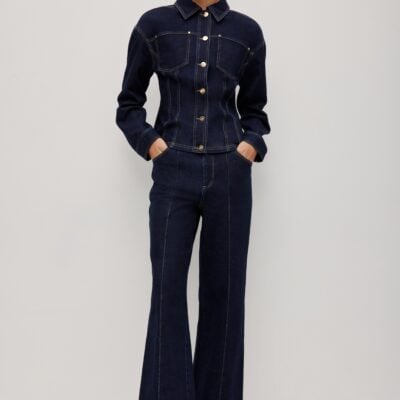 Aje Marcelline Denim Jacket - Image 1