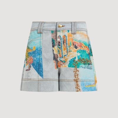 Aje Mae Denim Short - Image 2