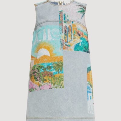 Aje Mae Denim Mini Dress - Image 2