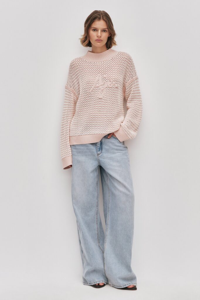 Aje Luciana Logo Knit Jumper - Image 1