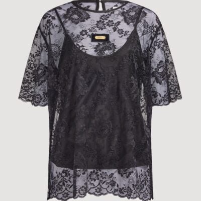 Aje Luciana Lace Tee - Image 2